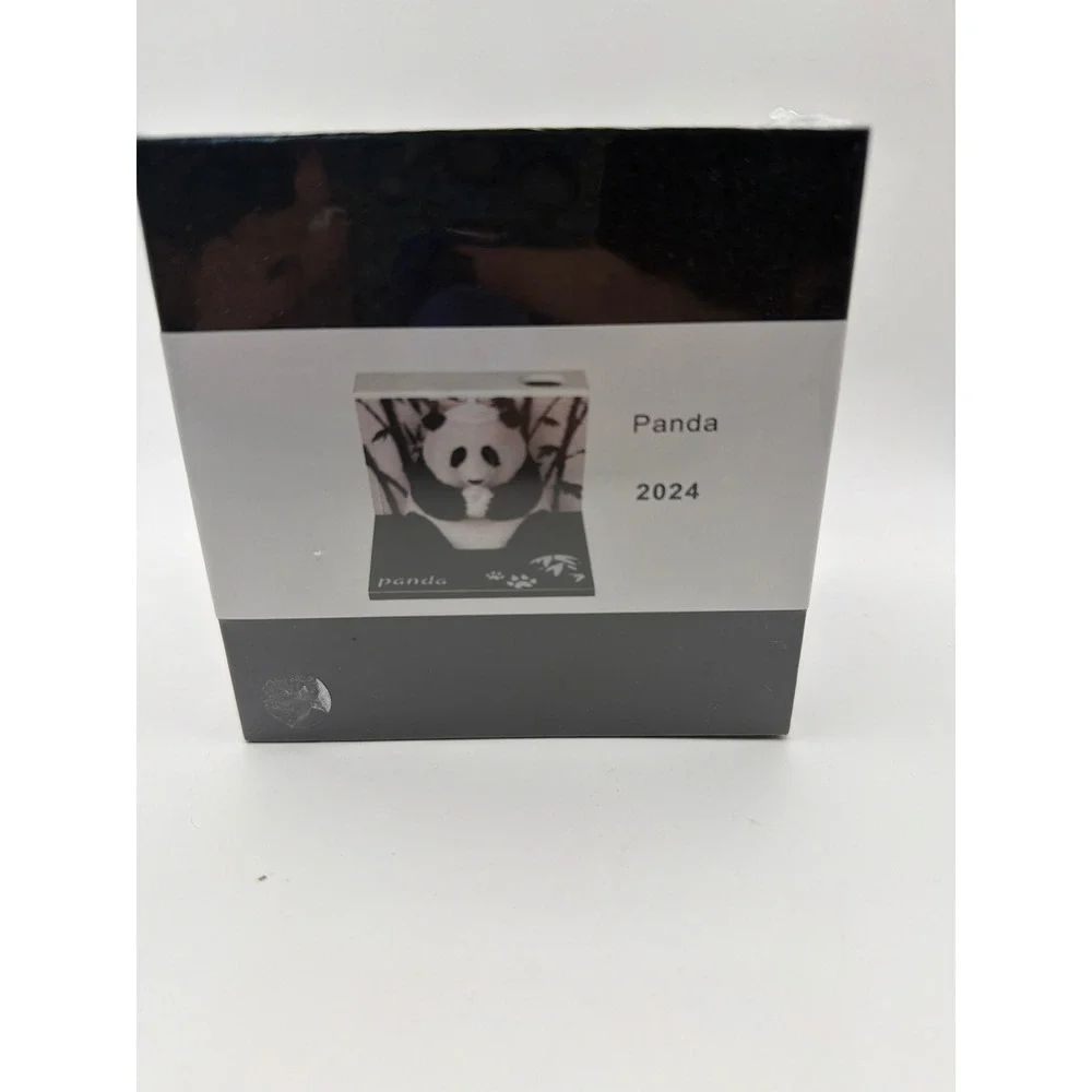 3D Panda Art Notepaper 2024 Memo Pad Sculpture Desk Decor Pen Holder Sealed